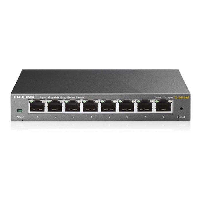 TP-Link TL-SG108E Switch Easy Smart de 8 Puertos Gigabit Negro TP-Link TL-SG108E Switch Easy Smart de 8 Puertos Gigabit Negro